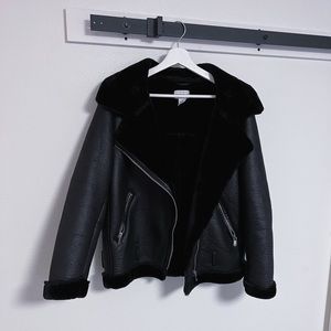 For The Republic Black Faux Fur Jacket
